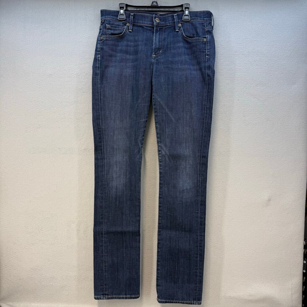 Citizens of Humanity Jeans Women's 28 (6) Dark Blue Ava Low Rise Straight Leg